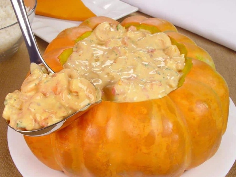 Creamy Shrimp in Roasted Squash